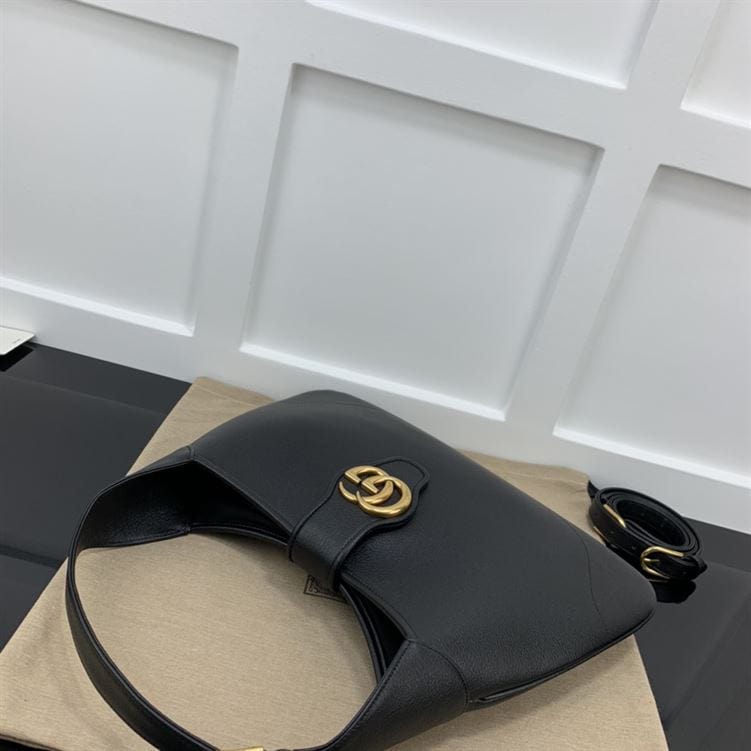 GUCCI APHRODITE MEDIUM SHOULDER BAG IN BLACK LEATHER – GB47