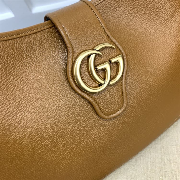 GUCCI APHRODITE MEDIUM SHOULDER BAG IN BROWN LEATHER – GB44