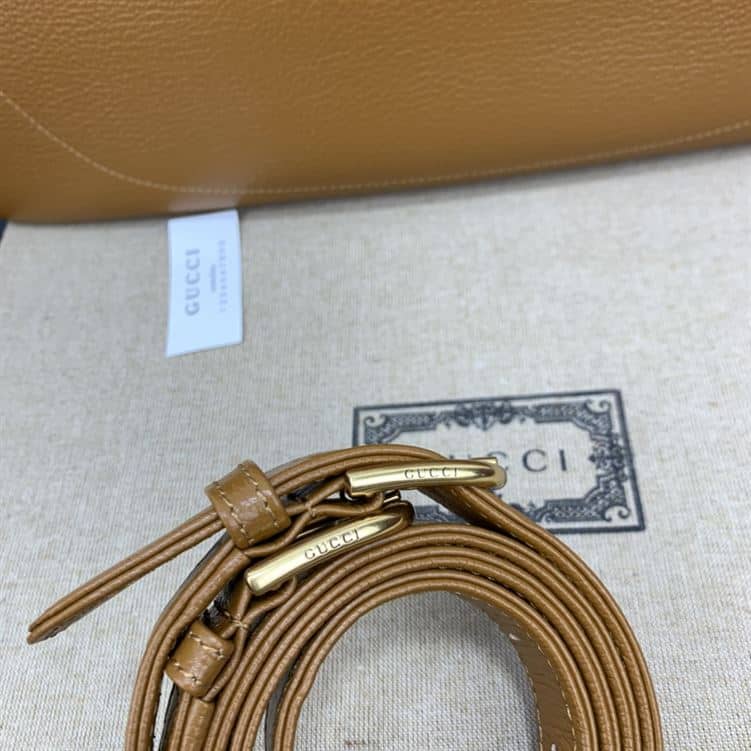 GUCCI APHRODITE MEDIUM SHOULDER BAG IN BROWN LEATHER – GB44