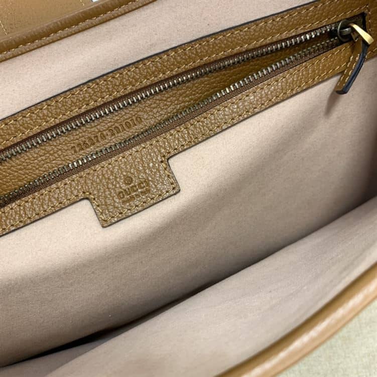 GUCCI APHRODITE MEDIUM SHOULDER BAG IN BROWN LEATHER – GB44