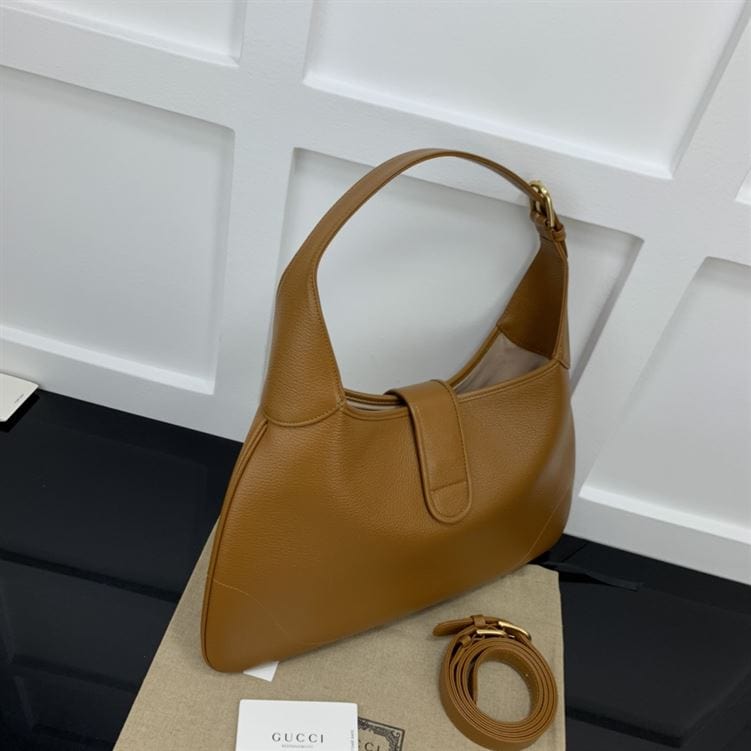 GUCCI APHRODITE MEDIUM SHOULDER BAG IN BROWN LEATHER – GB44