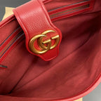 GUCCI APHRODITE MEDIUM SHOULDER BAG IN HIBISCUS RED LEATHER – GB45