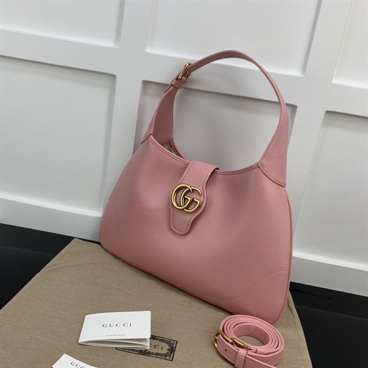 GUCCI APHRODITE MEDIUM SHOULDER BAG IN LIGHT PINK LEATHER – GB46