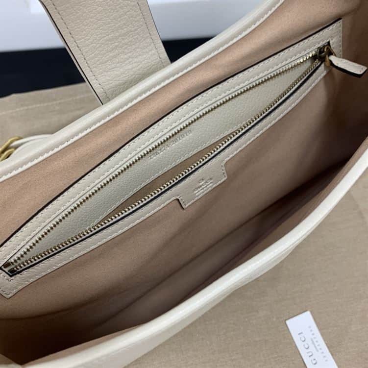 GUCCI APHRODITE MEDIUM SHOULDER BAG IN WHITE LEATHER – GB48