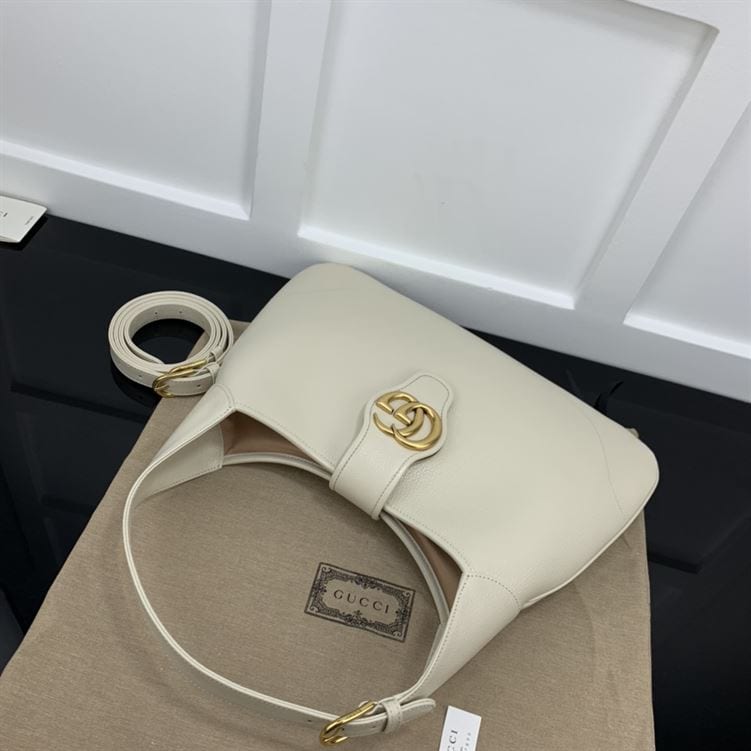 GUCCI APHRODITE MEDIUM SHOULDER BAG IN WHITE LEATHER – GB48