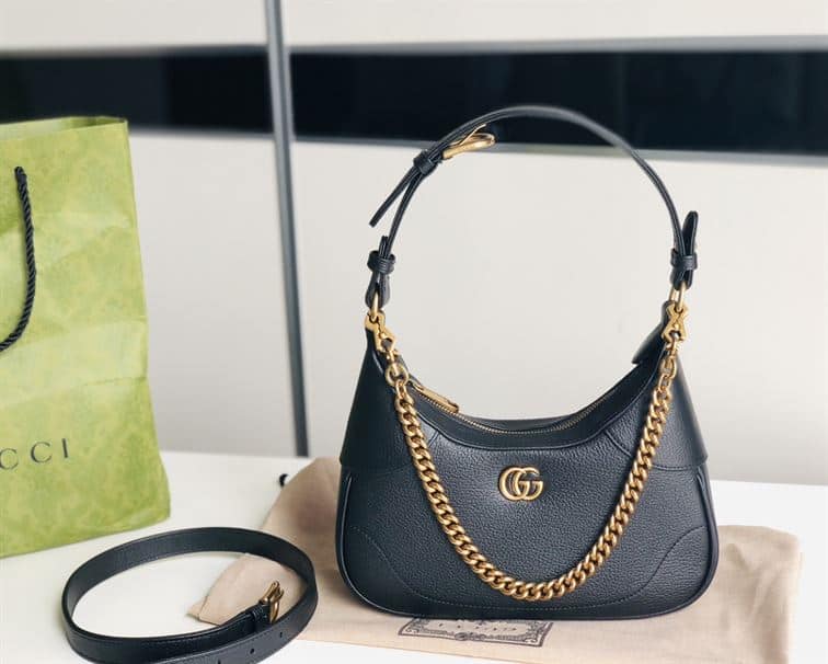 GUCCI APHRODITE SMALL SHOULDER BAG IN BLACK LEATHER – GB41
