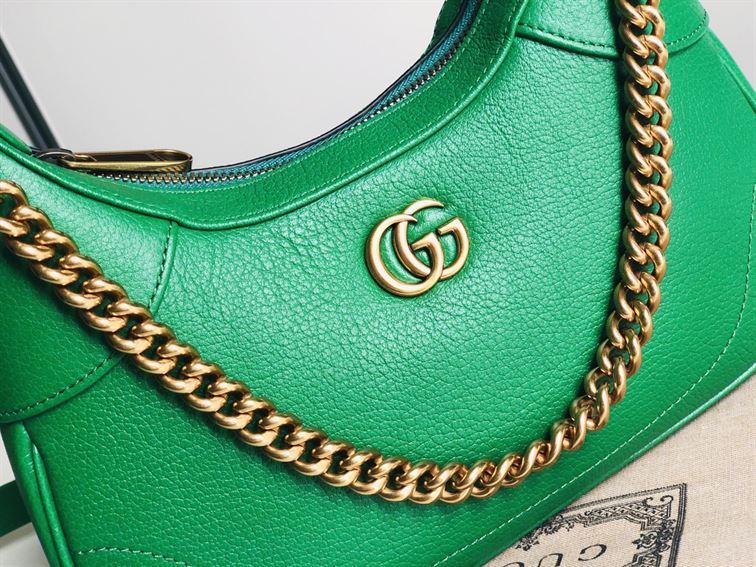GUCCI APHRODITE SMALL SHOULDER BAG IN GREEN LEATHER – GB43