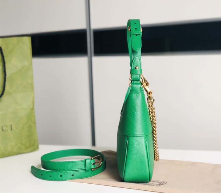 GUCCI APHRODITE SMALL SHOULDER BAG IN GREEN LEATHER – GB43