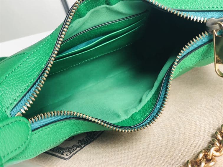 GUCCI APHRODITE SMALL SHOULDER BAG IN GREEN LEATHER – GB43