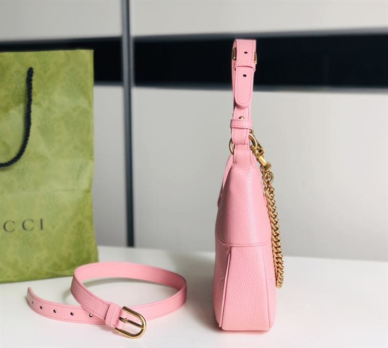 GUCCI APHRODITE SMALL SHOULDER BAG IN LIGHT PINK LEATHER – GB42