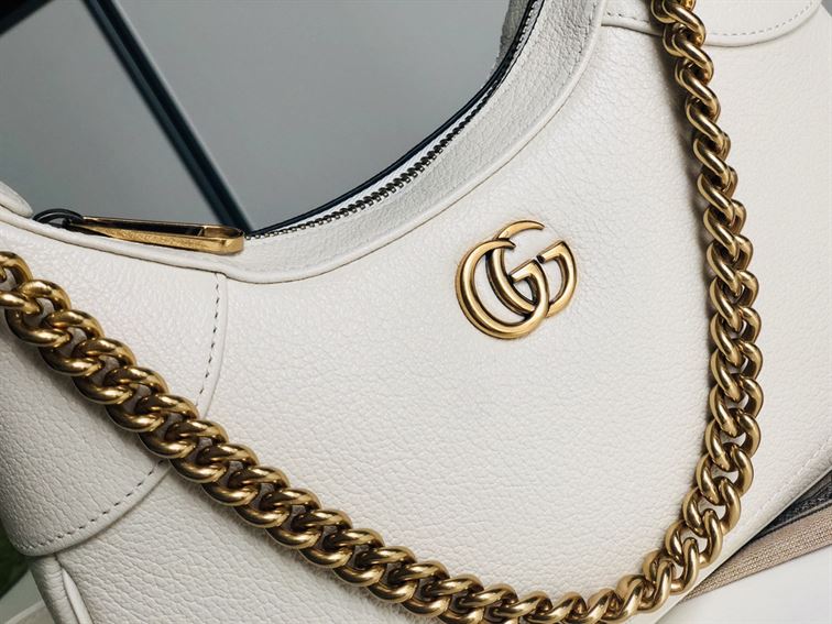GUCCI APHRODITE SMALL SHOULDER BAG IN WHITE LEATHER – GB40