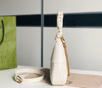 GUCCI APHRODITE SMALL SHOULDER BAG IN WHITE LEATHER – GB40