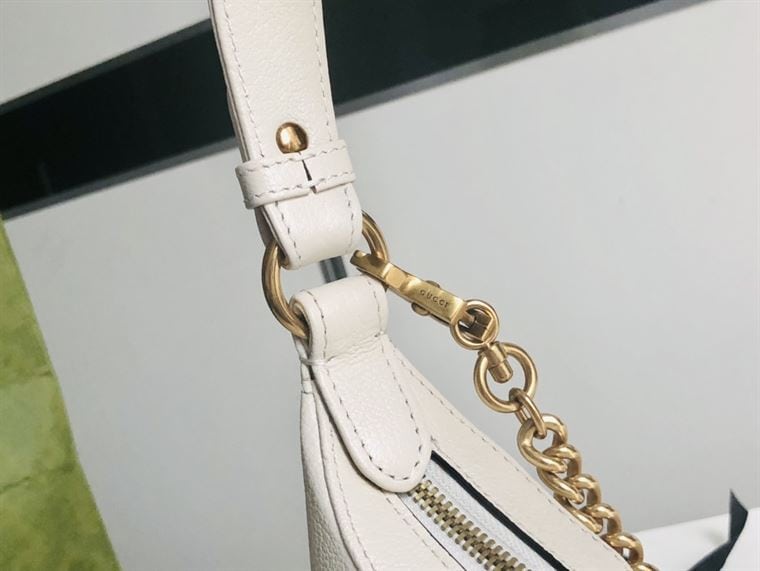 GUCCI APHRODITE SMALL SHOULDER BAG IN WHITE LEATHER – GB40