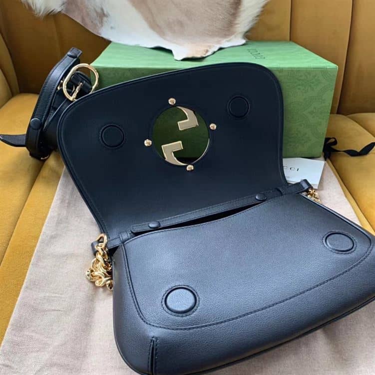 GUCCI BLONDIE SHOULDER BAG IN BLACK LEATHER – GB80