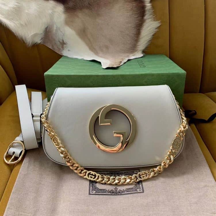 GUCCI BLONDIE SHOULDER BAG IN WHITE LEATHER – GB79