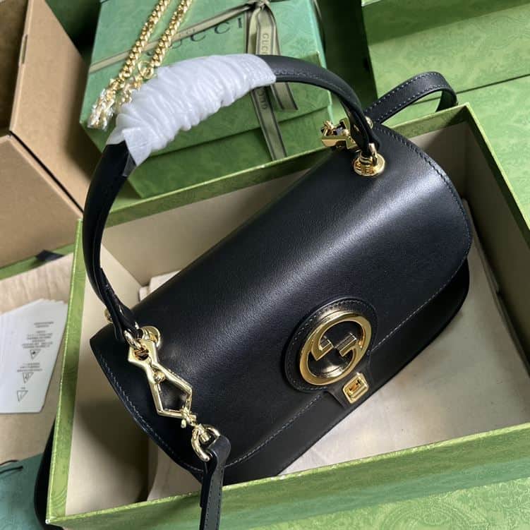 GUCCI BLONDIE TOP HANDLE BLACK BAG – GB06