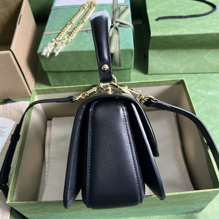 GUCCI BLONDIE TOP HANDLE BLACK BAG – GB06