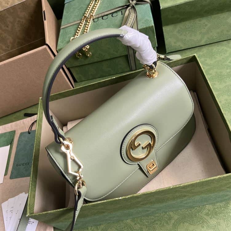 GUCCI BLONDIE TOP HANDLE LIGHT GREEN BAG – GB08