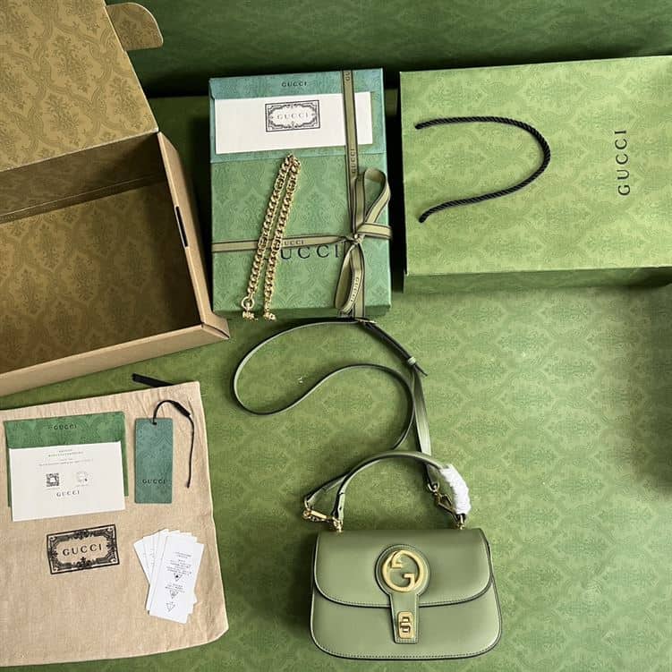 GUCCI BLONDIE TOP HANDLE LIGHT GREEN BAG – GB08
