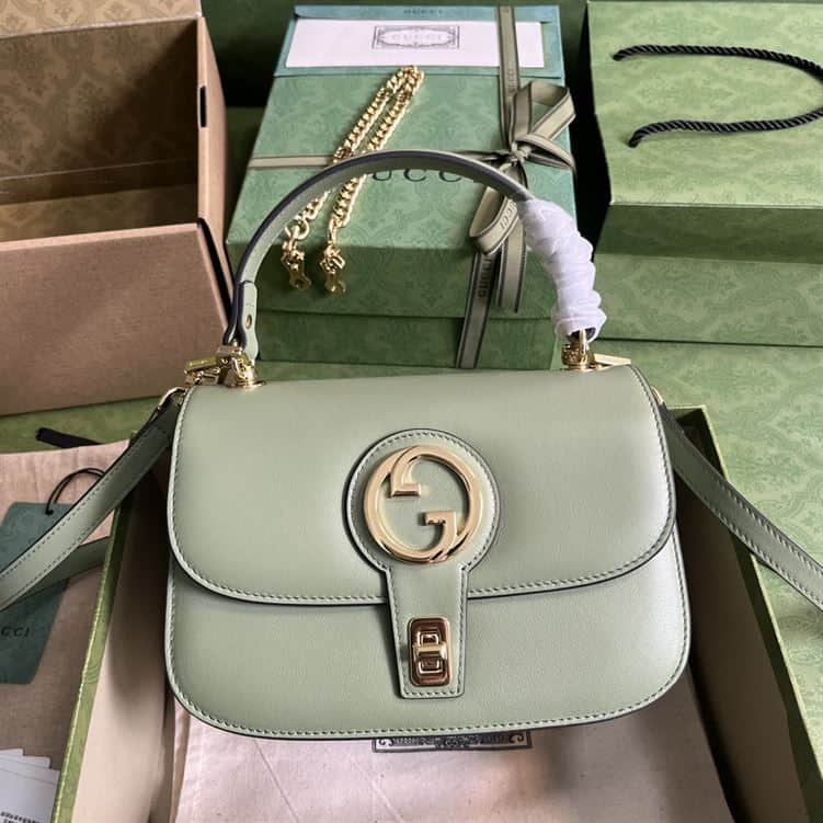 GUCCI BLONDIE TOP HANDLE LIGHT GREEN BAG – GB08