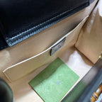 GUCCI DIANA SMALL NOTE BAG IN BLACK LEATHER – GB03