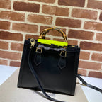 GUCCI DIANA SMALL NOTE BAG IN BLACK LEATHER – GB03