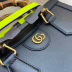 GUCCI DIANA SMALL NOTE BAG IN BLACK LEATHER – GB03