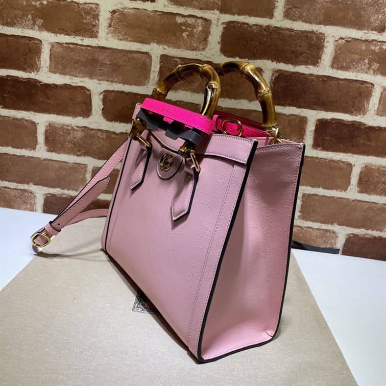 GUCCI DIANA SMALL NOTE BAG IN PINK LEATHER – GB04