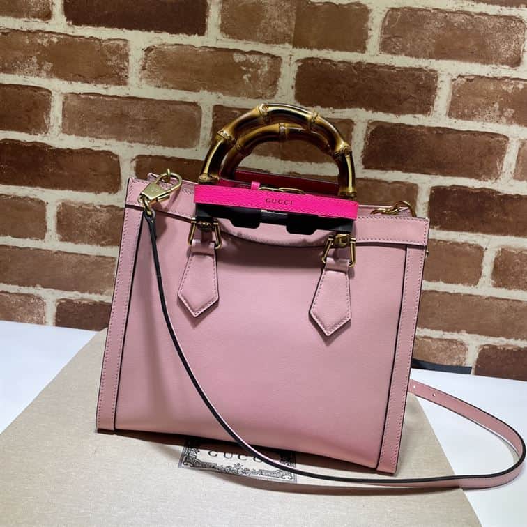 GUCCI DIANA SMALL NOTE BAG IN PINK LEATHER – GB04