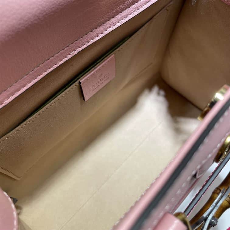 GUCCI DIANA SMALL NOTE BAG IN PINK LEATHER – GB04