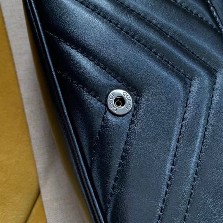 GUCCI GG MARMONT BELT BAG IN BLACK LEATHER – GB65
