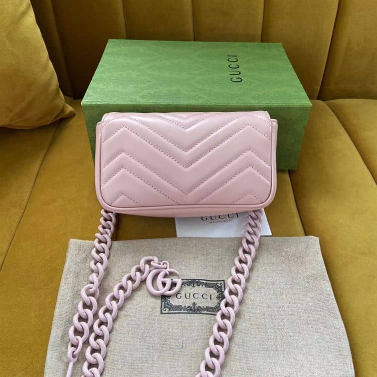 GUCCI GG MARMONT BELT BAG IN LIGHT PINK LEATHER – GB66