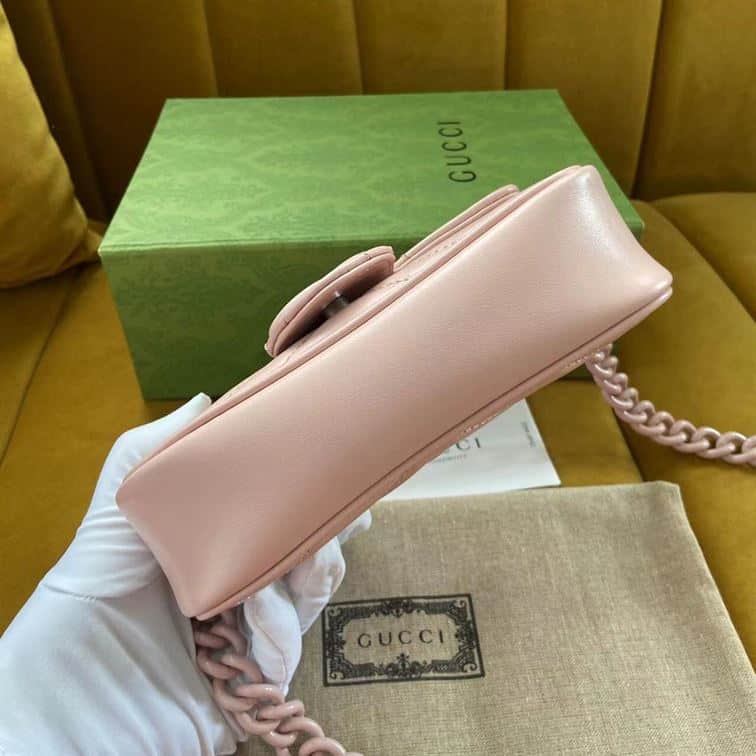 GUCCI GG MARMONT BELT BAG IN LIGHT PINK LEATHER – GB66