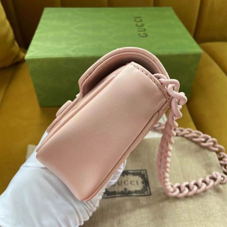 GUCCI GG MARMONT BELT BAG IN LIGHT PINK LEATHER – GB66