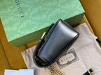 GUCCI GG MARMONT SMALL SHOULDER BAG IN BLACK LEATHER – GB58