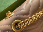 GUCCI GG MARMONT SMALL SHOULDER BAG IN BROWN LEATHER – GB60