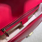 GUCCI GG MARMONT SMALL SHOULDER BAG RED LEATHER – GB62