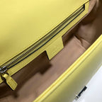 GUCCI GG MARMONT SMALL TOP HANDLE BAG IN YELOW LEATHER – GB53
