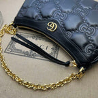 GUCCI GG MATELASSE HANDBAG WITH BLACK LEATHER – GB89