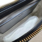GUCCI GG MATELASSE HANDBAG WITH BLACK LEATHER – GB89