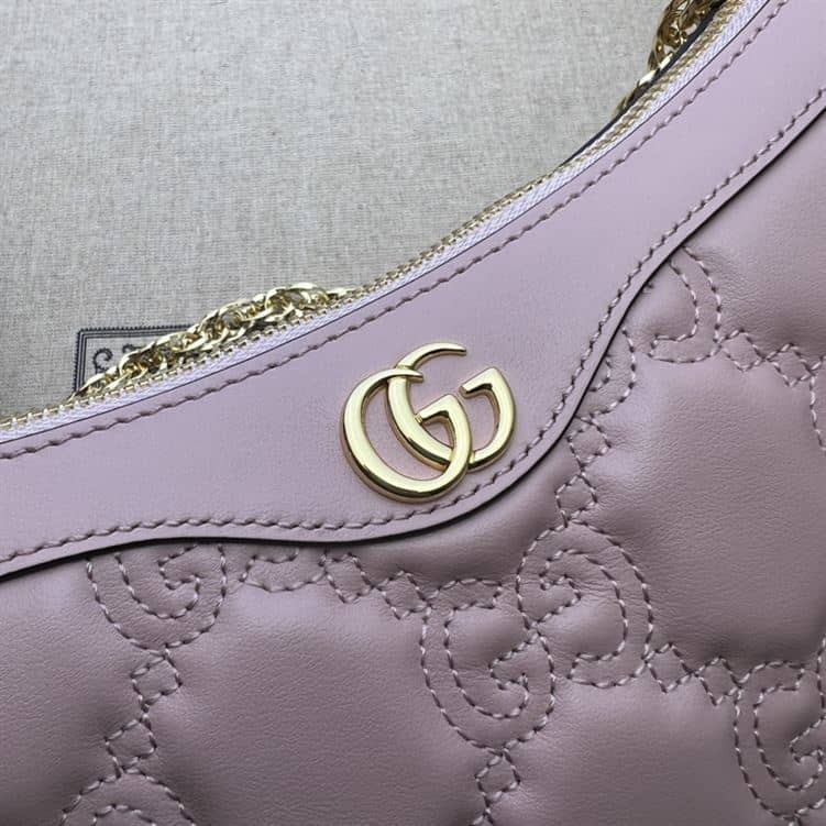 GUCCI GG MATELASSE HANDBAG WITH PINK LEATHER – GB88