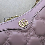 GUCCI GG MATELASSE HANDBAG WITH PINK LEATHER – GB88