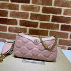 GUCCI GG MATELASSE HANDBAG WITH PINK LEATHER – GB88