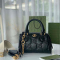 GUCCI GG MATELASSE MINI BAG IN BLACK LEATHER – GB69