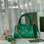 GUCCI GG MATELASSE MINI BAG IN BRIGHT GREEN LEATHER – GB70