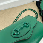 GUCCI HORSEBIT 1955 MINI BAG IN GREEN LEATHER – GB32