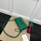 GUCCI HORSEBIT 1955 MINI BAG IN GREEN LEATHER – GB32