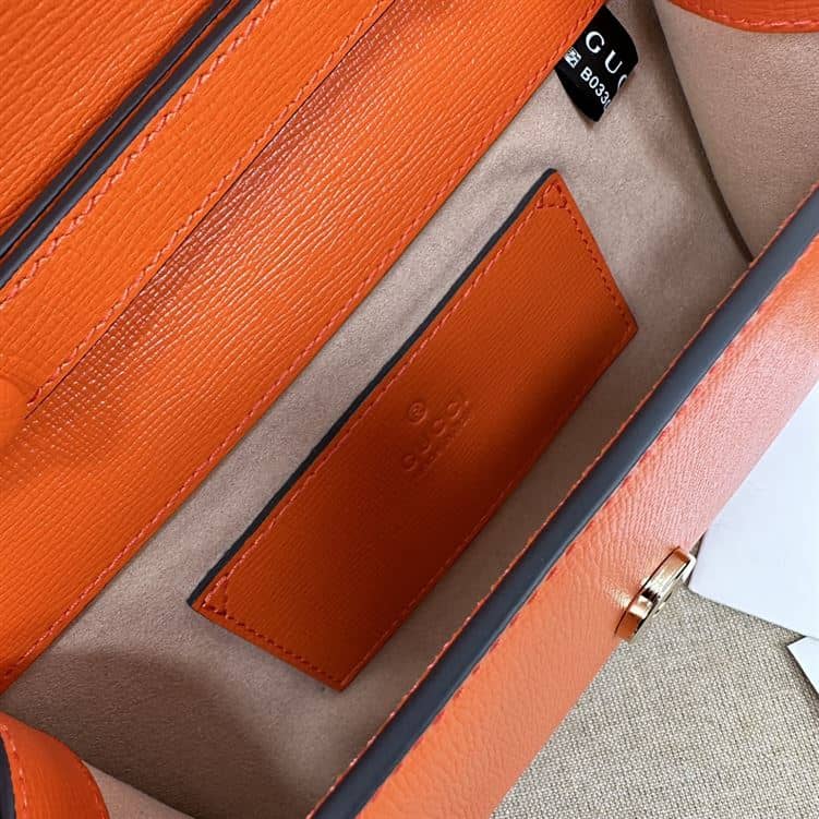 GUCCI HORSEBIT 1955 MINI BAG IN ORANGE LEATHER – GB34