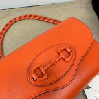 GUCCI HORSEBIT 1955 MINI BAG IN ORANGE LEATHER – GB34