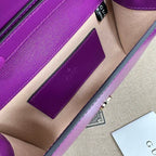 GUCCI HORSEBIT 1955 MINI BAG IN PURPLE LEATHER – GB31